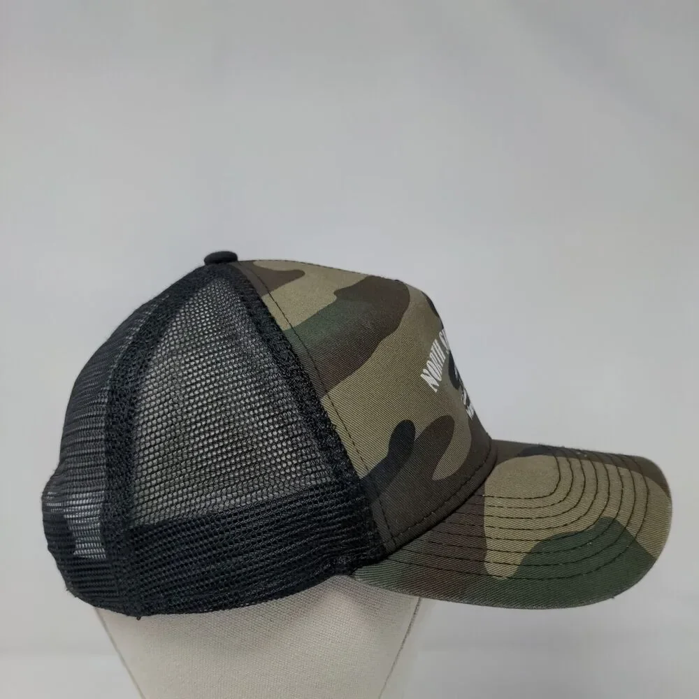 North Shore Lodge Warm Lake ID Snapback Trucker Hat Camouflage OSFM New Era